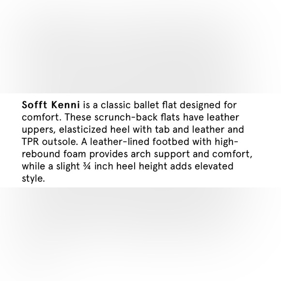 Sofft Kenni Genuine Leather Ballet Flats In camel  Size 7 - Picture 6 of 6